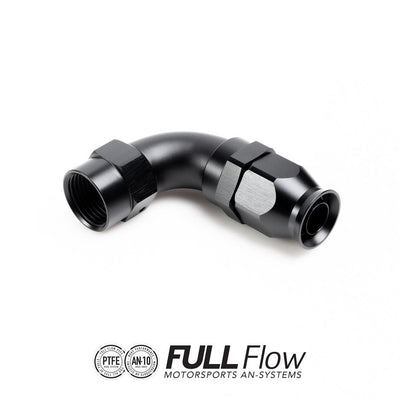 Nuke Performance Full Flow PTFE-letkuliitin 90 astetta AN-10