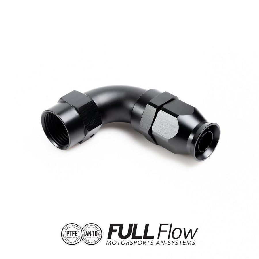 Nuke Performance Full Flow PTFE-letkuliitin 90 astetta AN-10