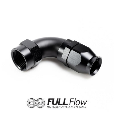Nuke Performance Full Flow PTFE-letkuliitin 90 astetta AN-12