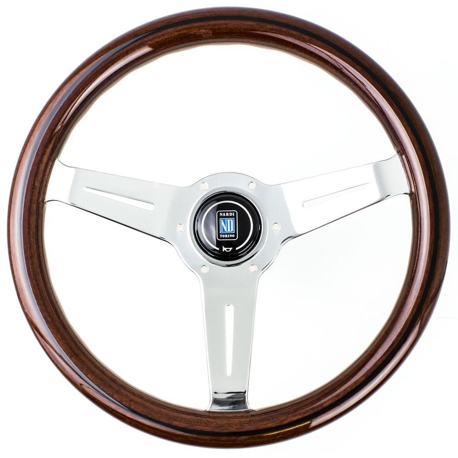 Nardi Classic ND33 Ratti, Puu, Kromiset Puolat, 40 mm Syvyys