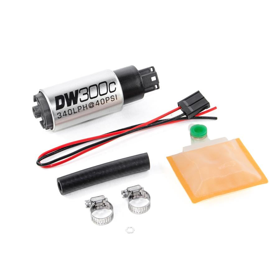 Deatschwerks DW300C 340 L/h E85-polttoainepumppu, universaali asennussarja