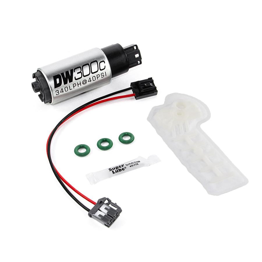 Deatschwerks DW300 340 L/h E85-polttoainepumppu Subaru Forester (97-07), Impreza GC, GD (93-07), Legacy GT (90-99, 05-07)