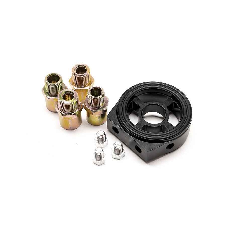 Sandwich plate antureille – 3 × 1/8” NPT anturiporttia (musta)
