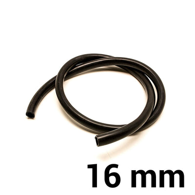 Silikoniletku Ø16 mm - Musta (per metri)