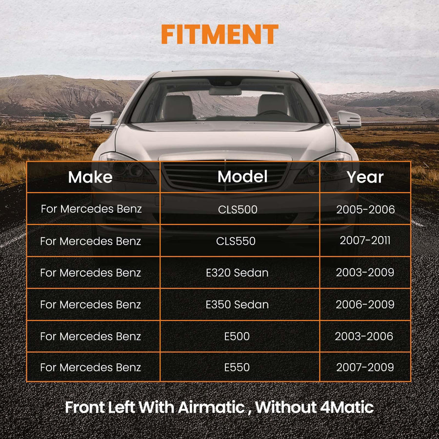 Mercedes CLS-sarja W211 W219, Airmatic ilmajousituksen iskunvaimennin (eteen, vasemmalle)