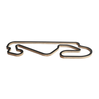 Barcelonan F1-ratakilpi - Puinen seinäkoriste (90 cm)