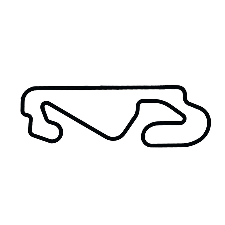 Barcelonan F1-ratakilpi - Puinen seinäkoriste (45 cm)