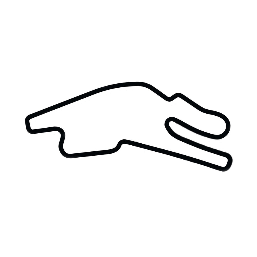 Bugatti-ratakilpi - Puinen seinäkoriste (45 cm)