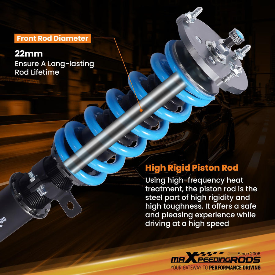MaXpeedingrods T6 Advanced Series Coilover-alustasarja BMW 5-sarja F10 RWD sedan 2009-2016 528i 520d