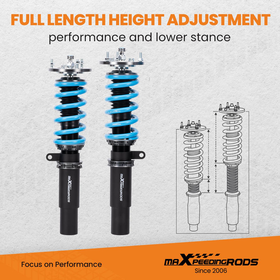 MaXpeedingrods T6 Advanced Series Coilover-alustasarja BMW 5-sarja E39 sedan 530i 525tds 528i 520i