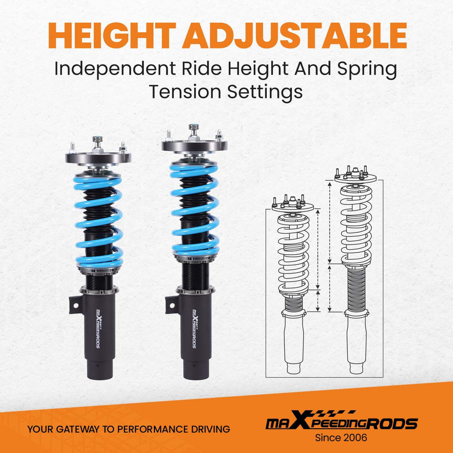 MaXpeedingrods T6 Advanced Series Coilover-alustasarja BMW 3-sarja E90 E91 E92 E93 2005-2012