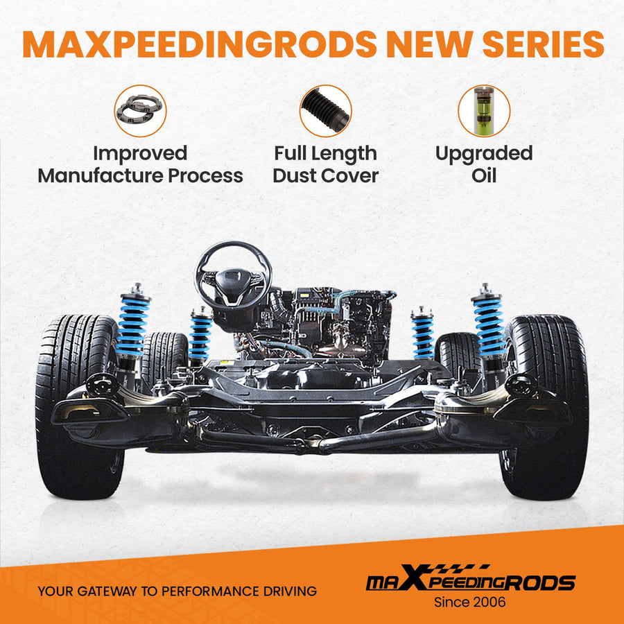 MaXpeedingrods T6 Advanced Series Säädettävä Coilover-alustasarja, Honda Civic 1992-1995, EJ EG EH