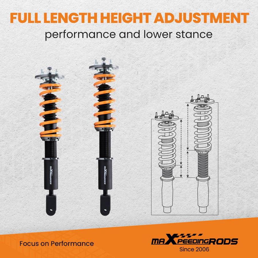 MaXpeedingrods T6 Advanced Series Coilover-alustasarja Jaguar XF X250 2007-15 Etuhaarukka sedan Jouset