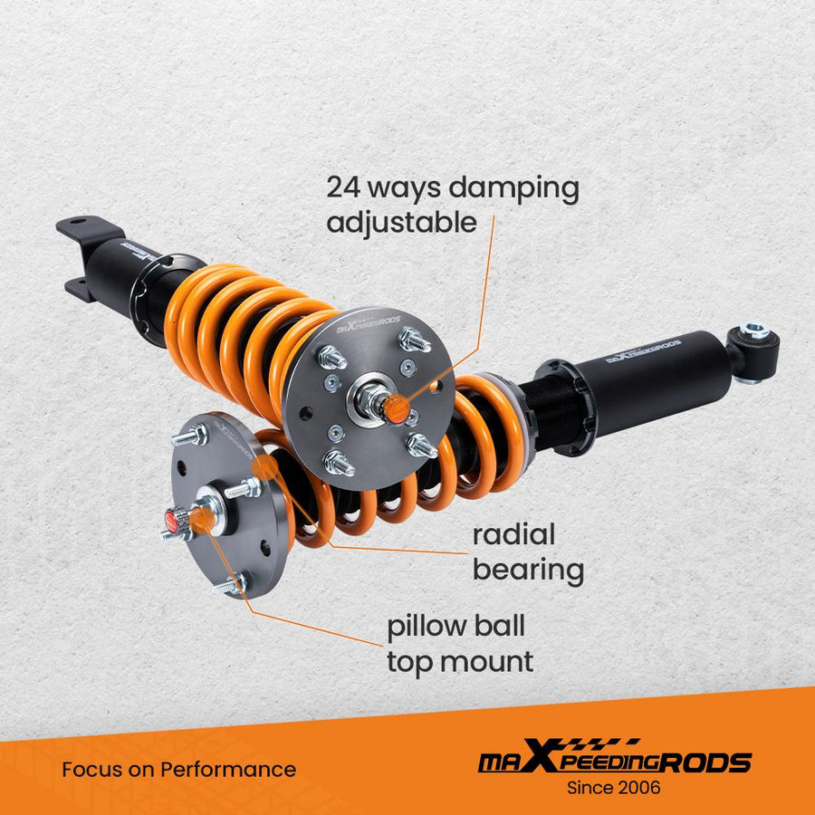 MaXpeedingrods T6 Advanced Series Coilover-alustasarja Jaguar XF X250 2007-15 Etuhaarukka sedan Jouset