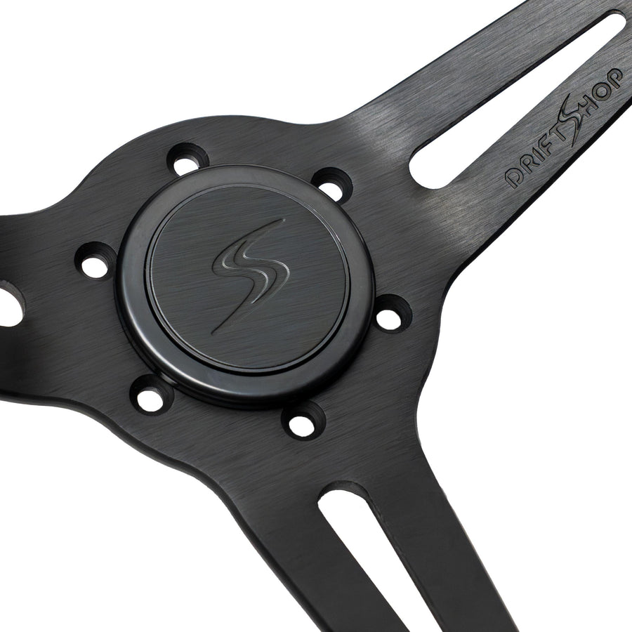 DriftShop Premium "Black Edition" Ratti (70 mm Dish), Alcantara verhoilu, Musta Puolat
