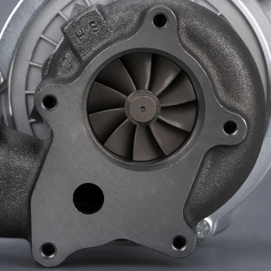 Universaali T3 T4 T04E Turbo Turboahdin .57 A/R Öljyjäähdytteinen turbiini, 5-pulttinen laippa, 1.5-2.5L 400 hv