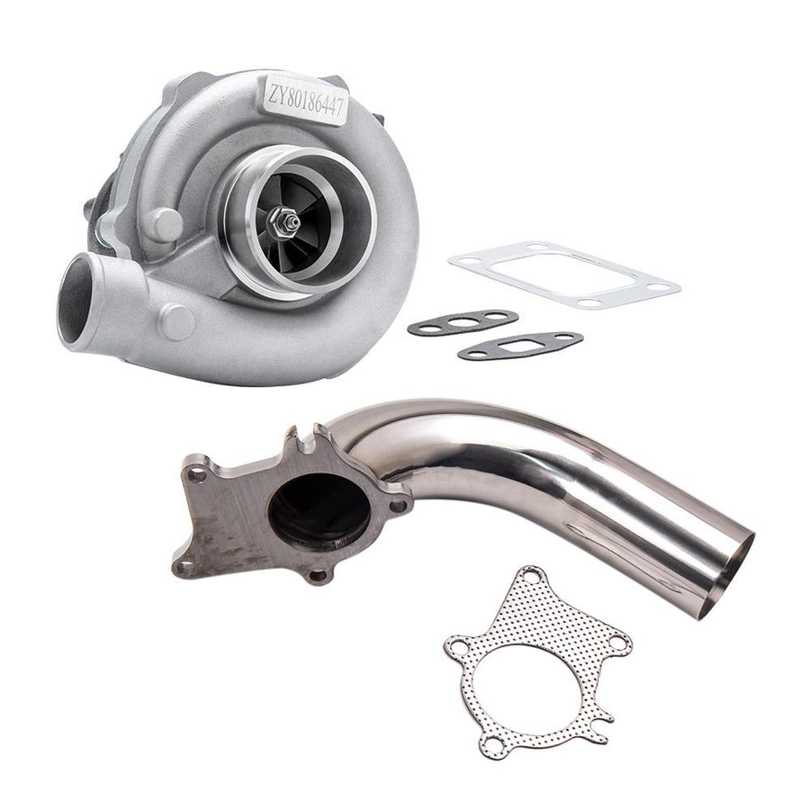 Hybrid T3/T4 T3T4 T04E .63 A/R turbiini 5-pulttinen laippa Turboahdin alasvirtausputkella