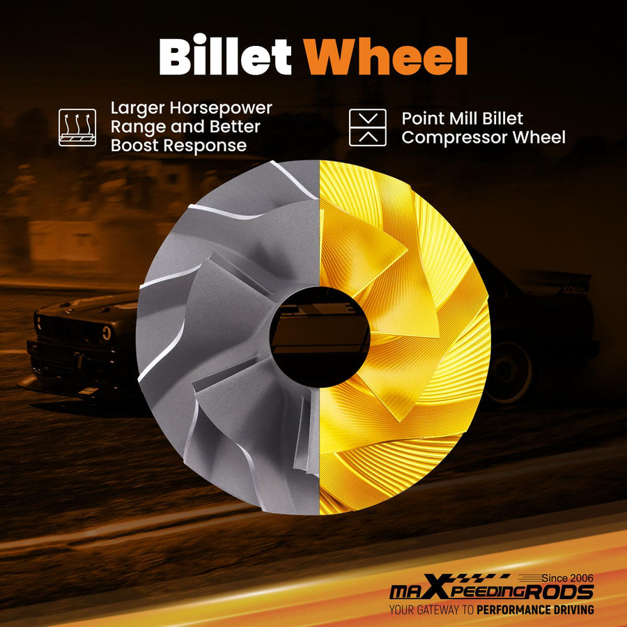Päivitetty GT2871 T25 Kuulalaakeroitu Turbo Billet Wheel 0.64 A/R Turbiini