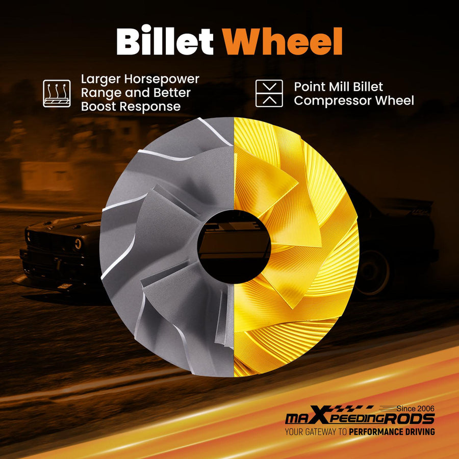 Päivitetty Kuulalaakeroitu Turbo 1050HP Billet Wheel 0.8 A/R V-laipan Turbiini