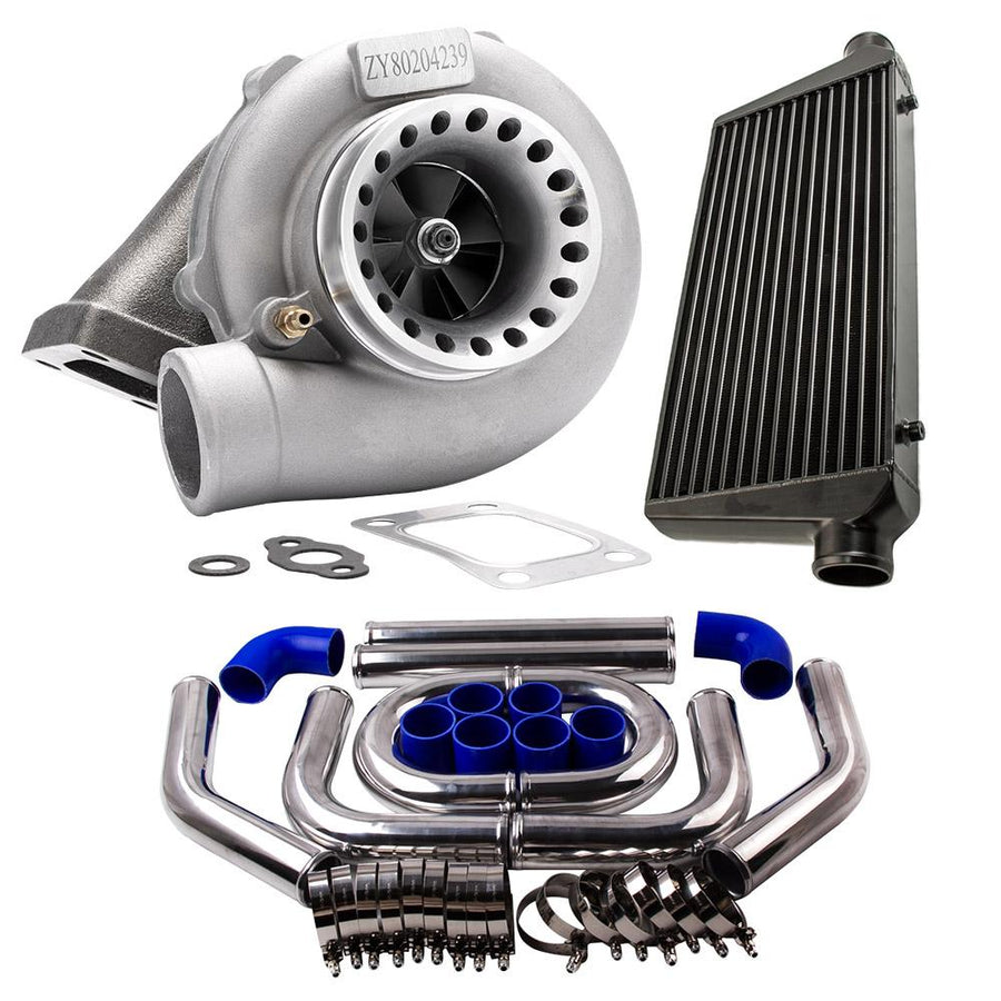 GT3582 Turbo Ford Falcon BA/BF XR6 FPV ja 64 mm putkisarjat ja välijäähdytin 76 mm