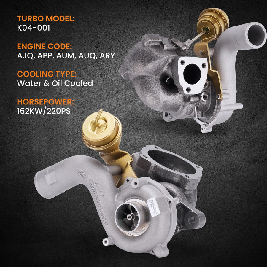 K04-001 Turbo Audi / VW 1.8T – Päivitys K03:lle | 400 hv