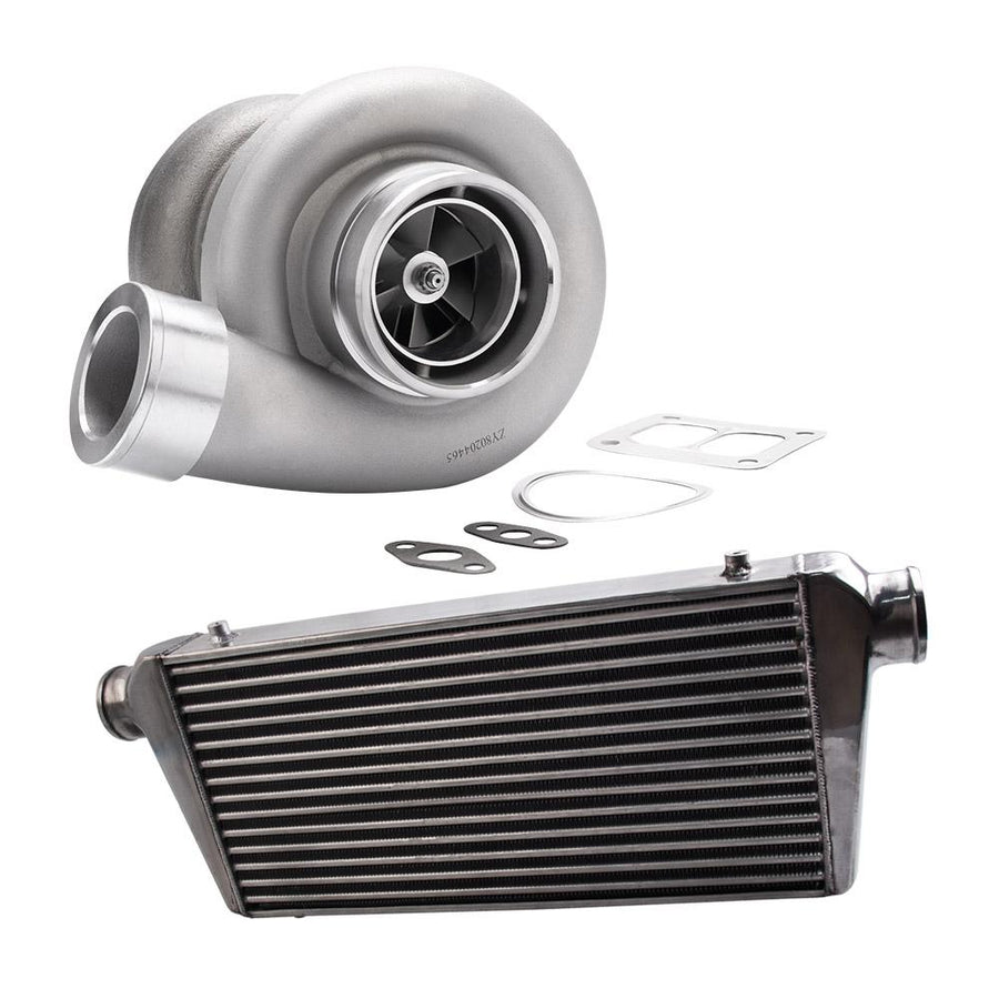 GT45 T4/T66 600+hv V-laippa Turboahdin + 600x300x76 mm välijäähdytin