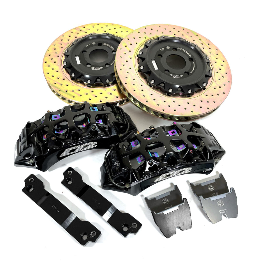 D2 Big Brake Kit - Etu: 8-mäntä, 400 mm Audi RS8 (07-15)