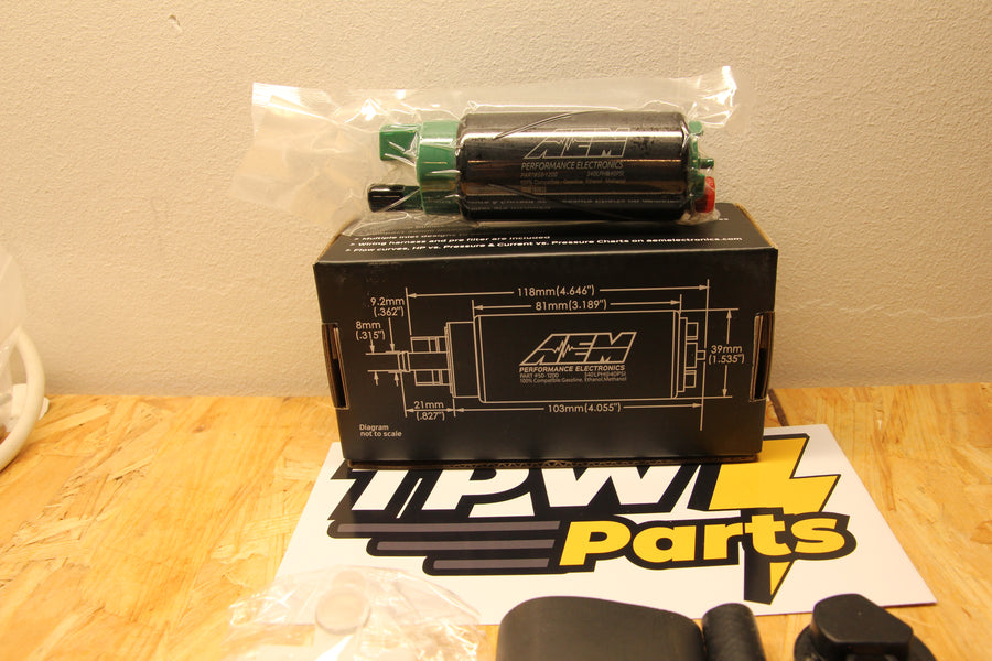 AEM 340 l/h E85-yhteensopiva tankin sisäinen polttoainepumppu – 50-1200