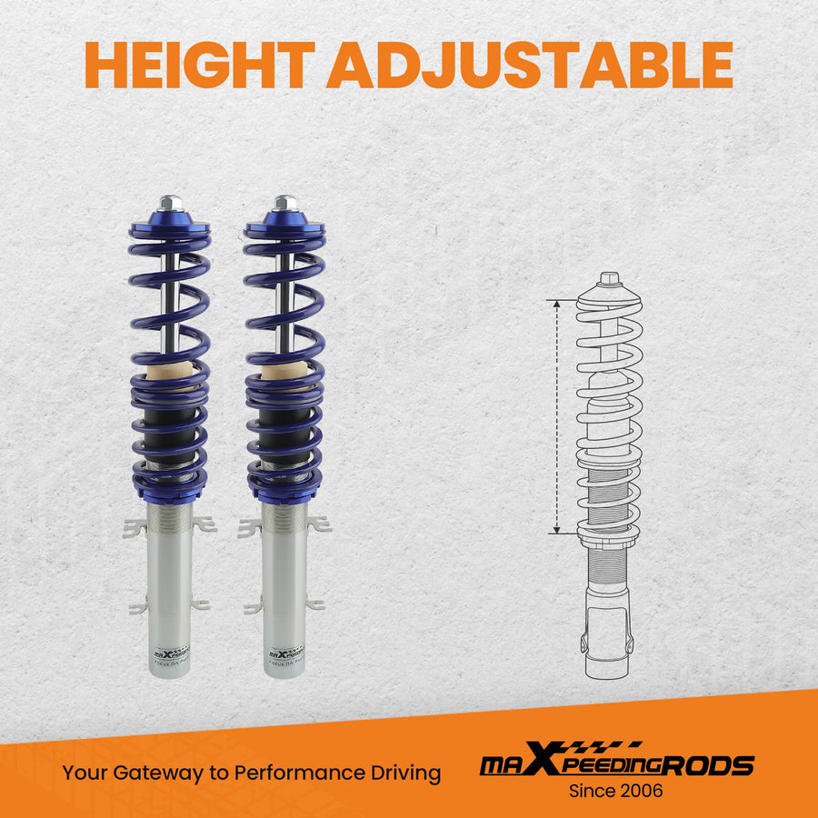 Coilover-alustasarja, VW Golf Mk4 1998-2005, Bora 1J, Audi A3 8L