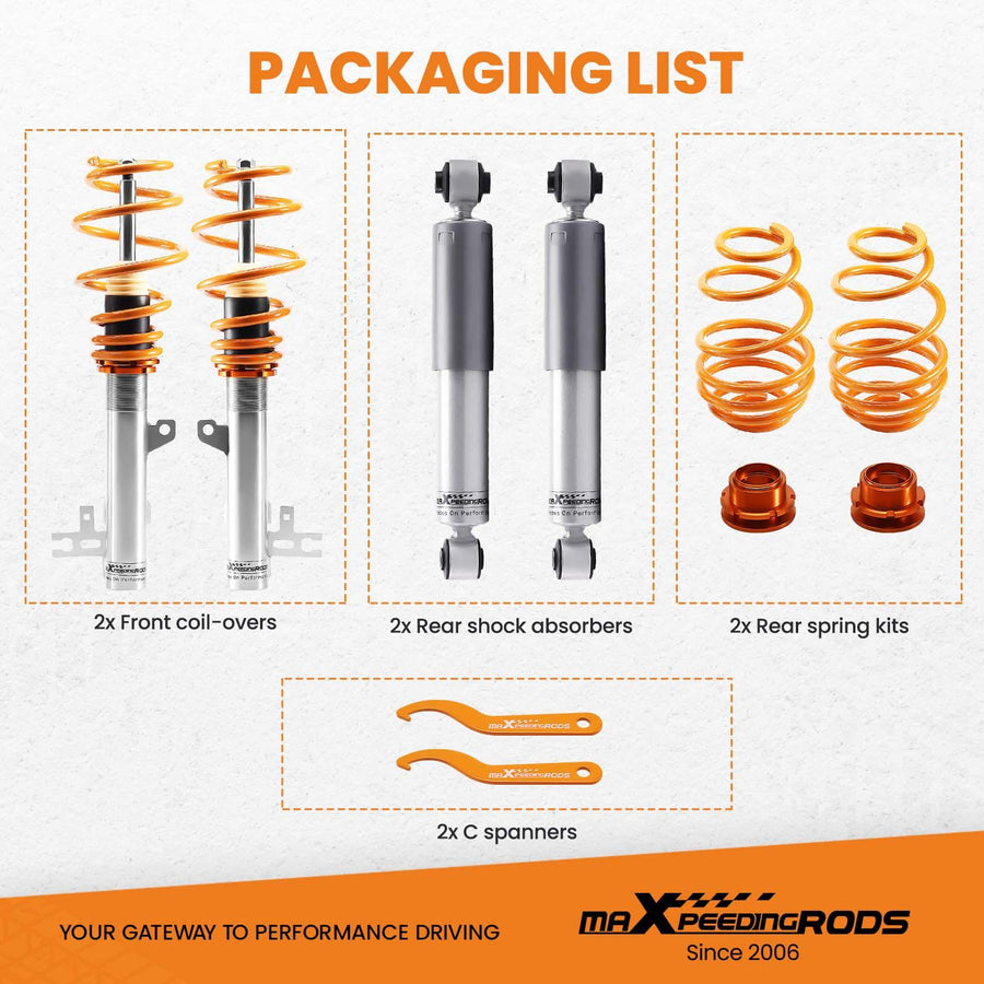 Coilover-alustasarja, Vauxhall Opel Astra H Mk5 2004-2010, Zafira B