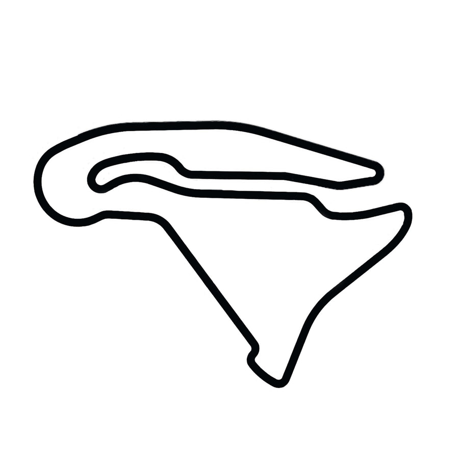 Magny Cours Kilparata - Puinen Seinäkoriste (45 cm)