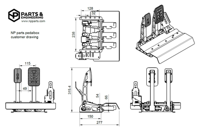 NP Parts Racing 3 Poljinsarja (Lattiamalli)