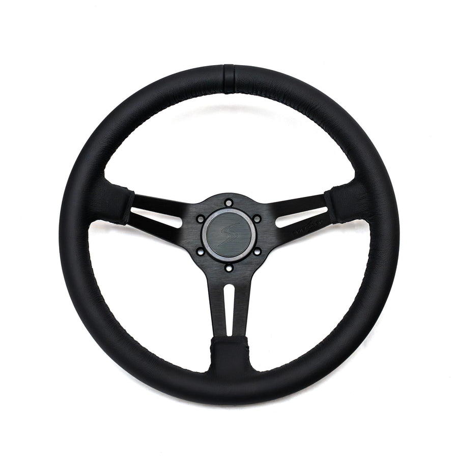 DriftShop Premium "Black Edition" Ratti (70 mm Dish), Nahka, Mustat Puolat