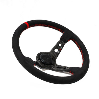 DriftShop Premium Ratti (90 mm Syvyys), Alcantara verhoilu, Hiilikuitu Puolat