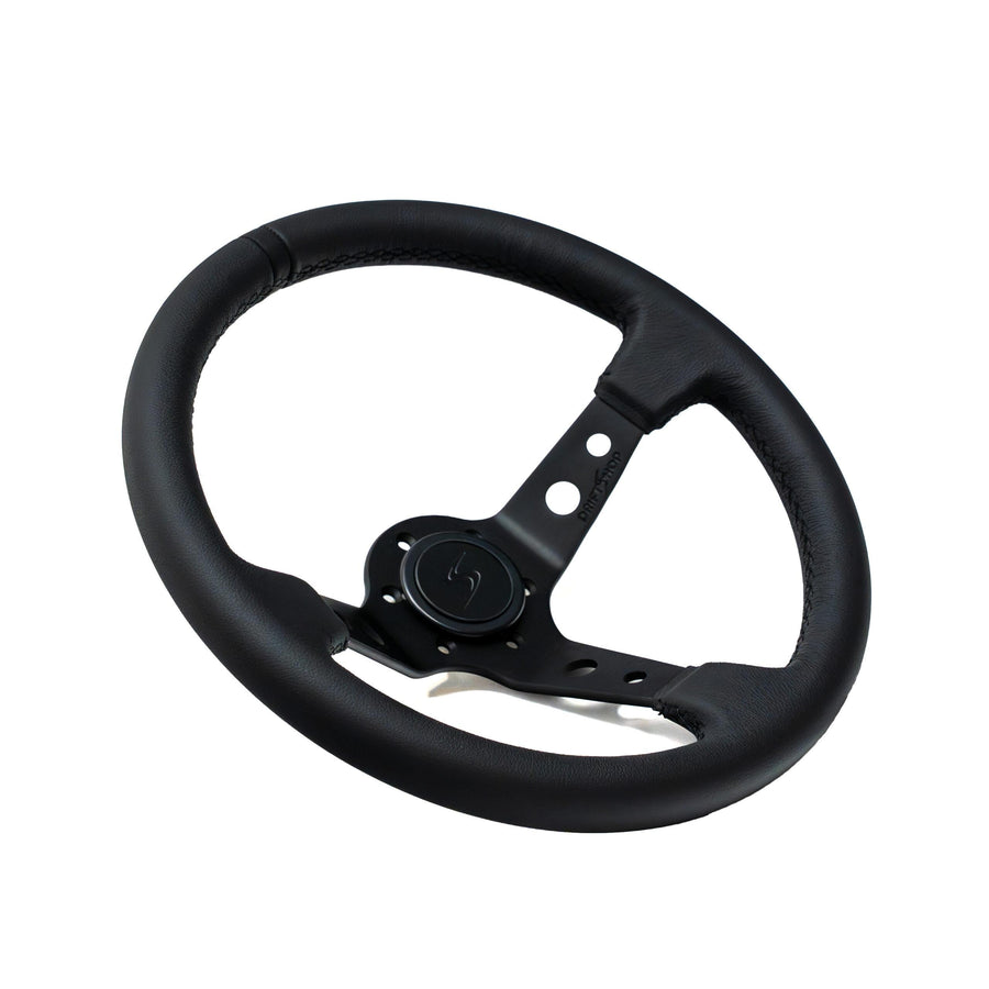 DriftShop Premium "Black Edition" Ratti (90 mm Dish), Nahka, Mustat Puolat