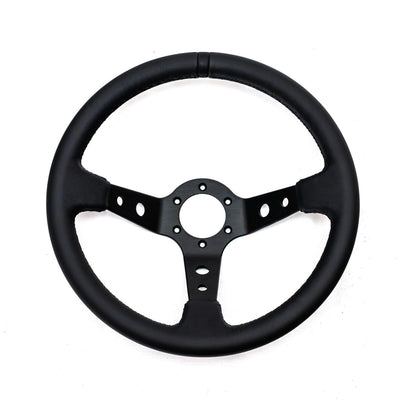 DriftShop Premium "Black Edition" Ratti (90 mm Dish), Nahka, Mustat Puolat