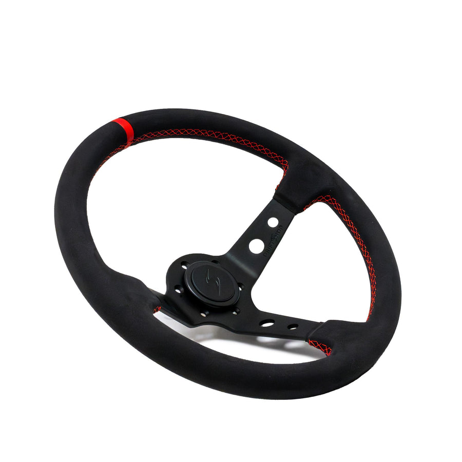 DriftShop Premium Ratti (90 mm Syvyys), Alcantara verhoilu, Mustat Puolat