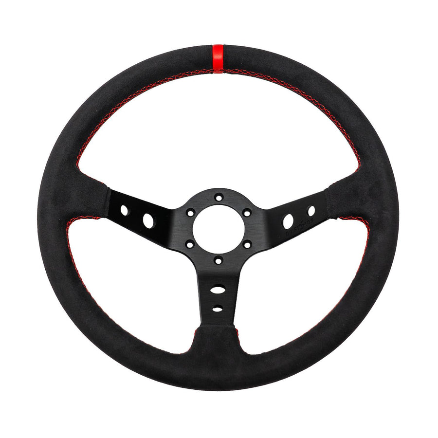 DriftShop Premium Ratti (90 mm Syvyys), Alcantara verhoilu, Mustat Puolat