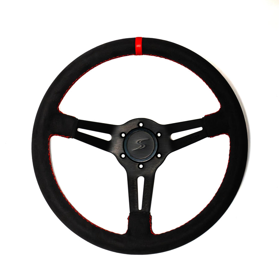 DriftShop Premium Ratti (70 mm Syvyys), Alcantara -verhoilu, Mustat Puolat