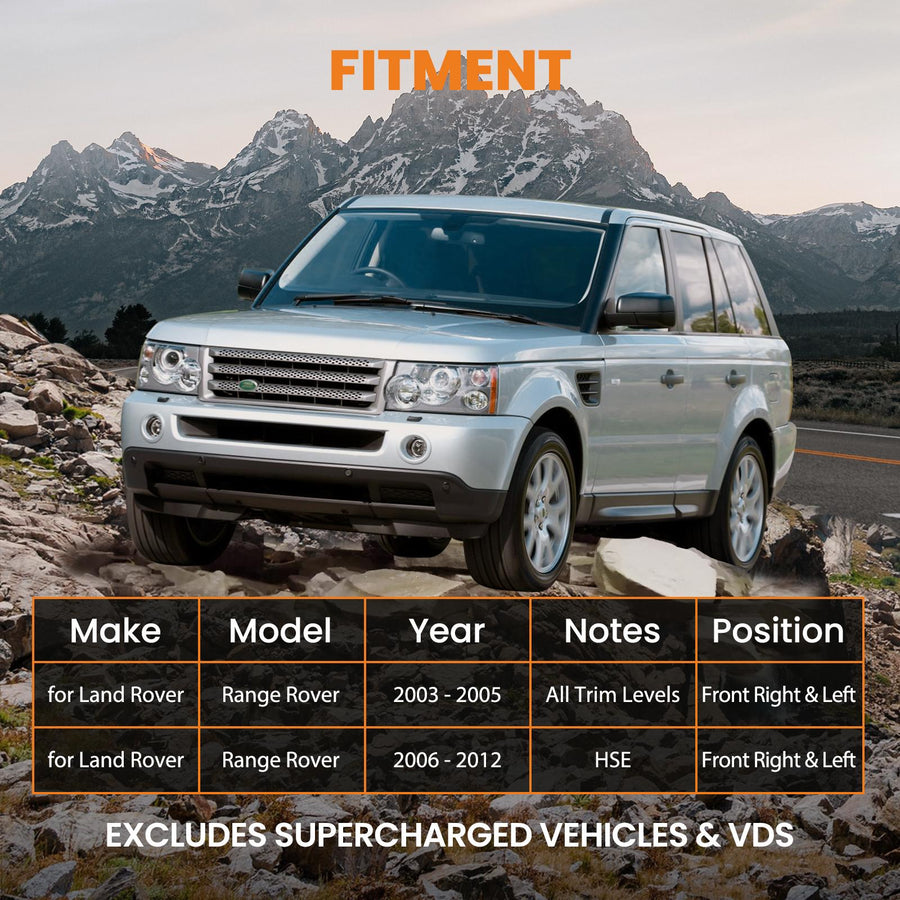 Land Rover Range Rover L322, ilmajousituksen iskunvaimennin (eteen, oikealle)