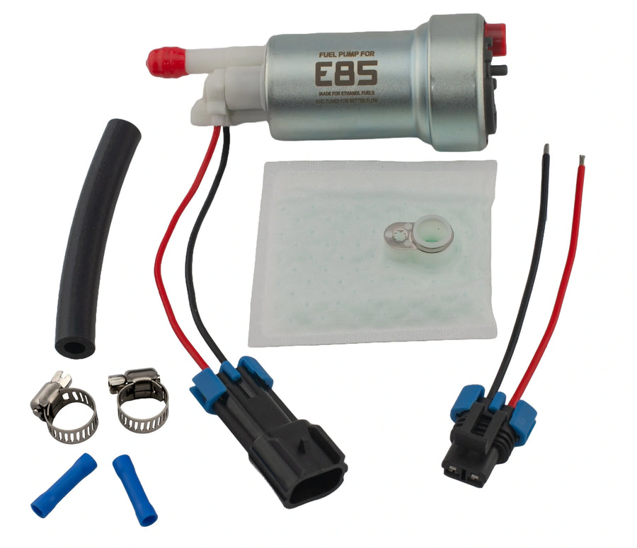525 LPH Polttoainepumppu E85 / Bensiini – In-Tank 12V, 9.5 bar, Jopa 1000 hv