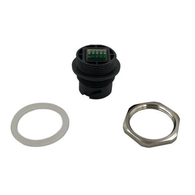 USB -Liitin, Type A, Läpivientiin, juotettava, Amphenol