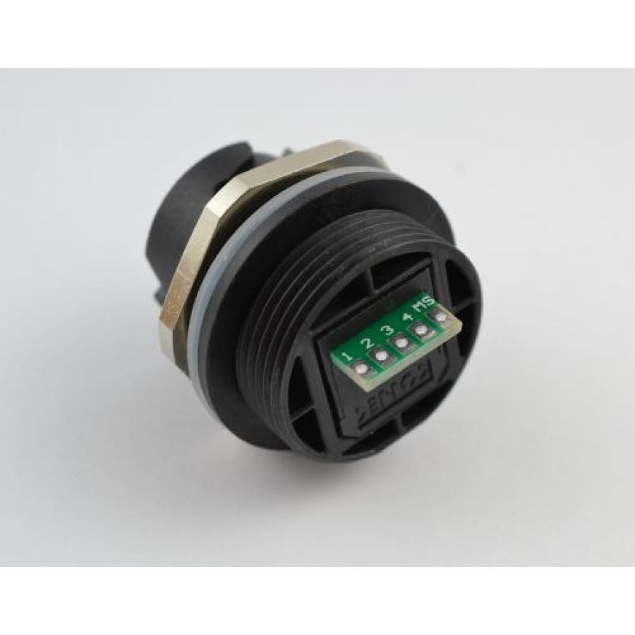 USB -Liitin, Type A, Läpivientiin, juotettava, Amphenol