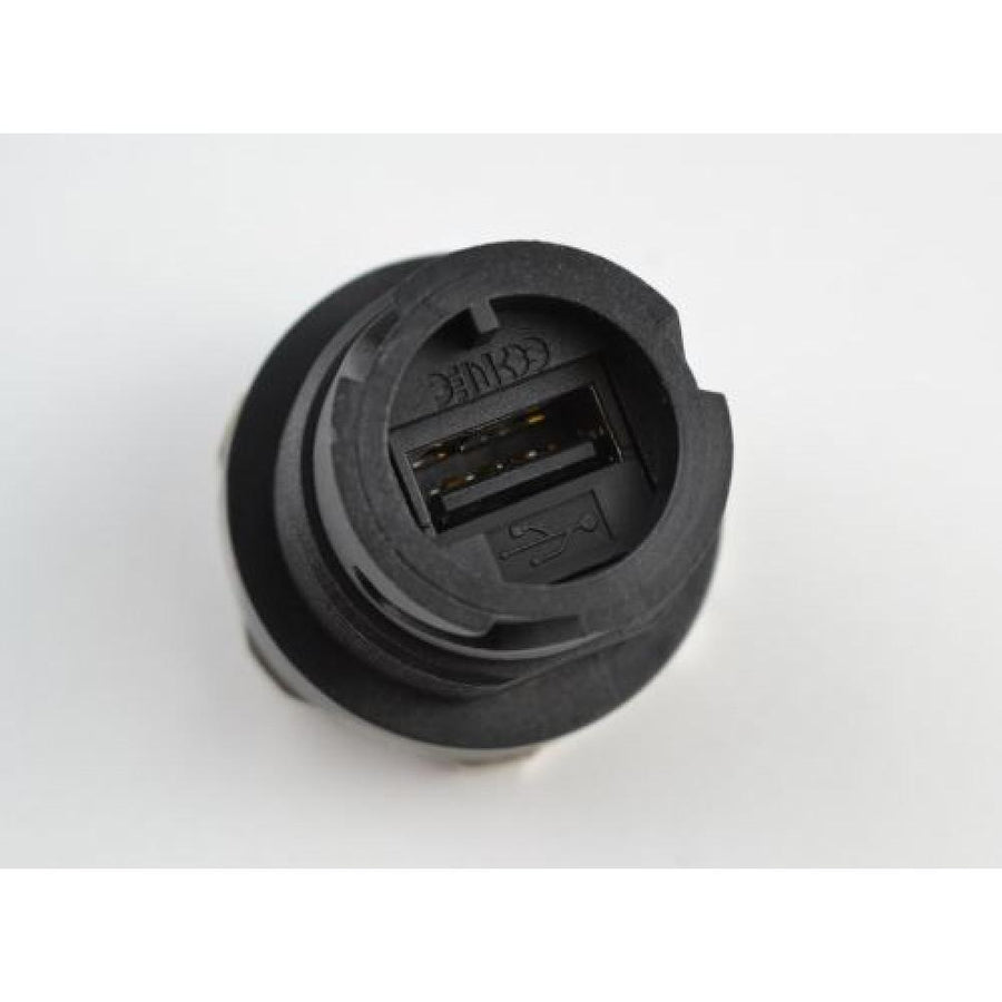 USB -Liitin, Type A, Läpivientiin, juotettava, Amphenol