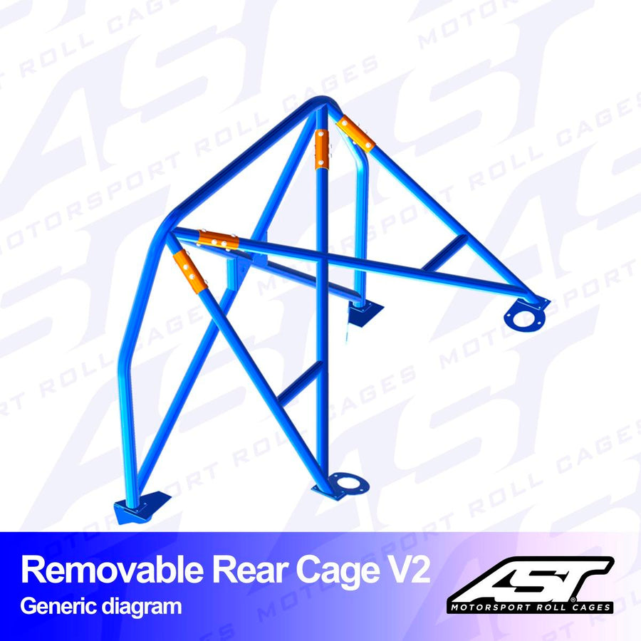 AST Rollcages V2 irroitettava pultattava takaosan turvakaari Toyota Corolla AE86 Trueno