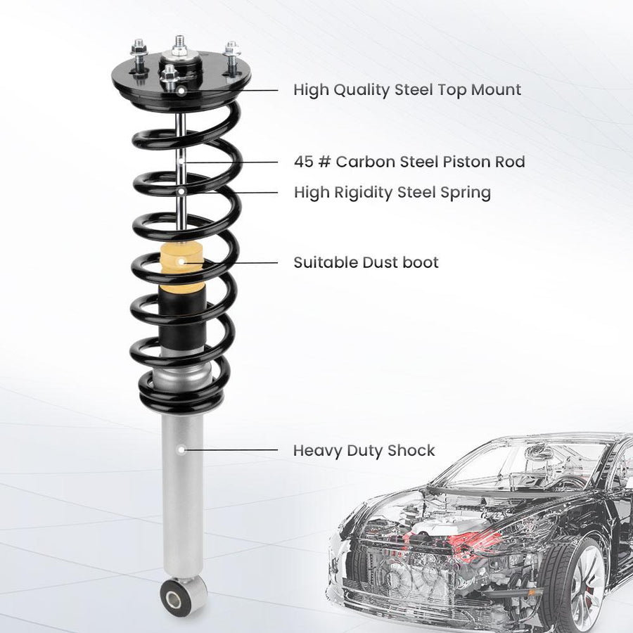 Ilmajouset Coil-jousiksi muuntosarja Lexus LS430 2001-2006, etujouset