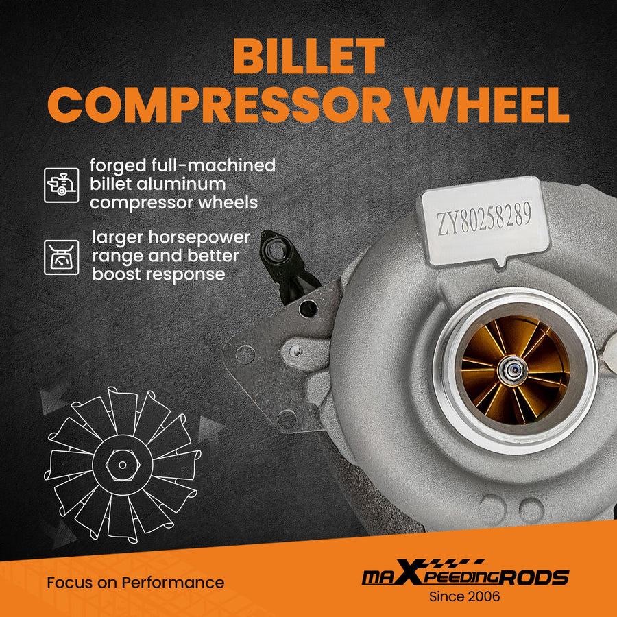 Billet kompressorin pyörä Turbo-päivitys Mercedes M-sarja 280 CDI (W164) OM642 2005-2009