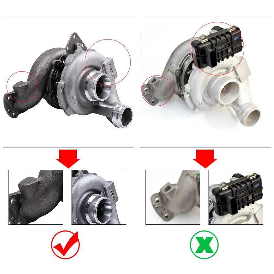 Billet kompressorin pyörä Turbo-päivitys Mercedes M-sarja 280 CDI (W164) OM642 2005-2009