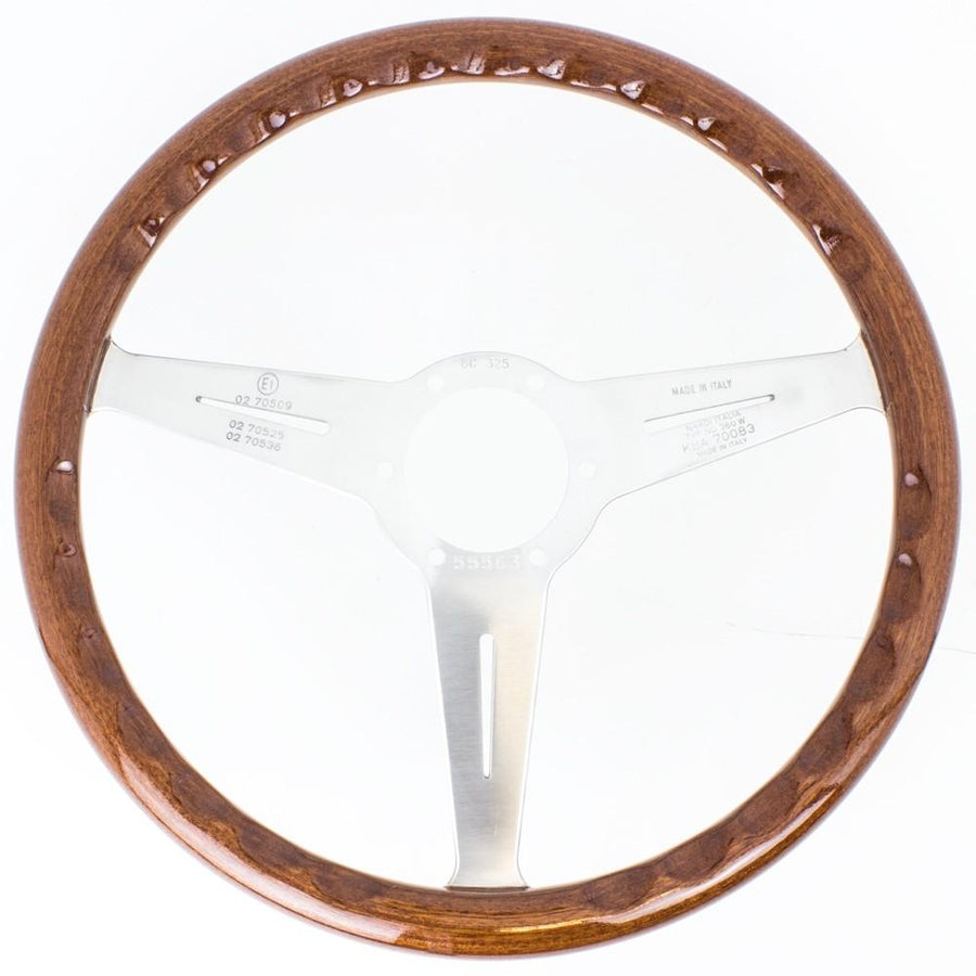 Nardi Classic ND36 Ratti, Puu, Musta Upotus, Kromi Puolat, 40 mm Syvyys