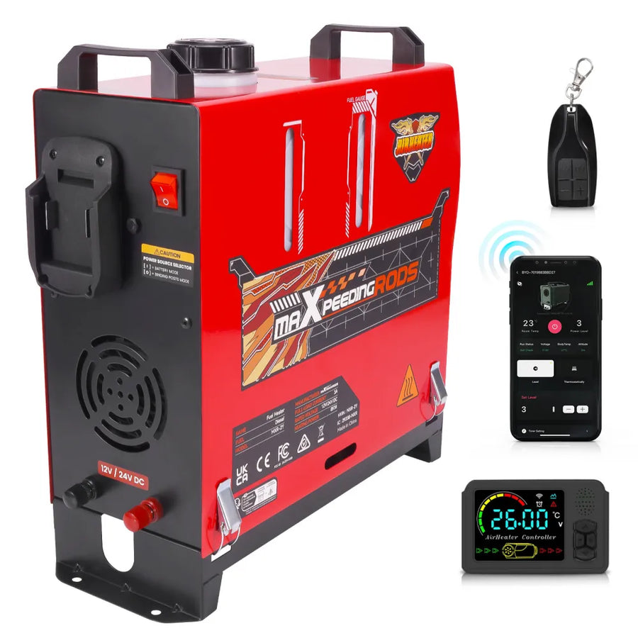 Bluetooth Diesel Lämmitin 8 kW + hätäakkukäynnistys